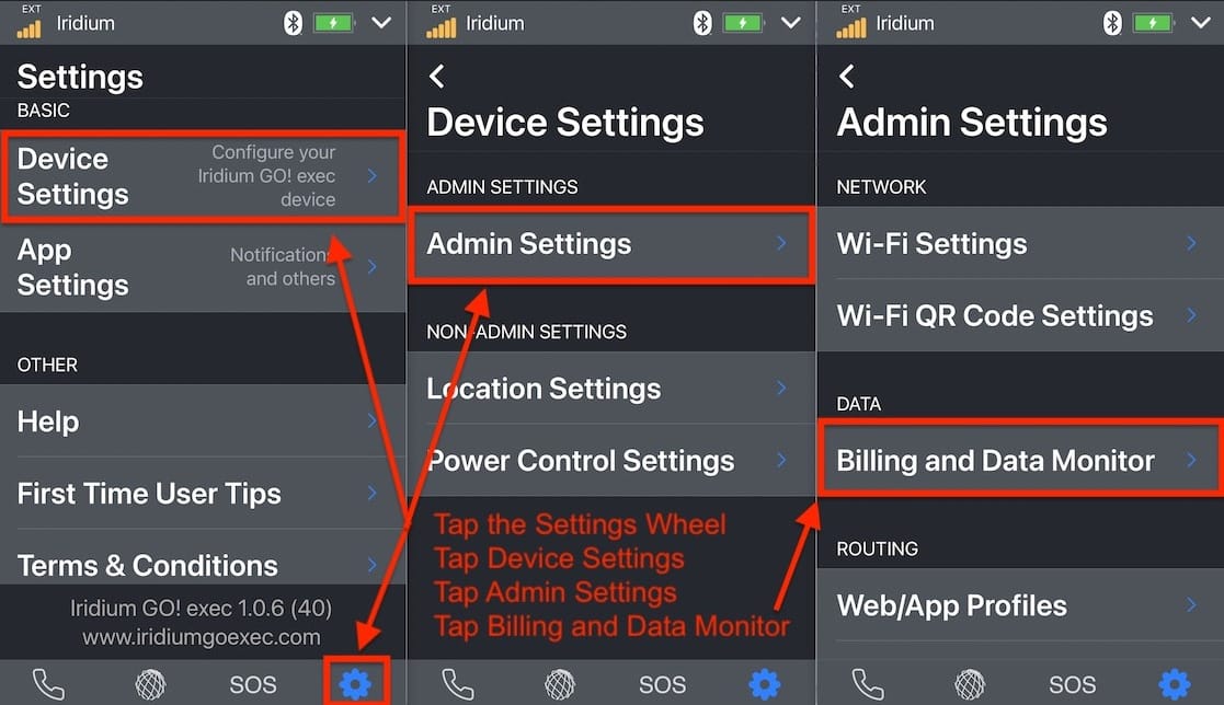 Troubleshooting Your Iridium GO Exec